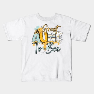 Great Aunt to bee-Buzzing with Love: Newborn Bee Pun Gift Kids T-Shirt